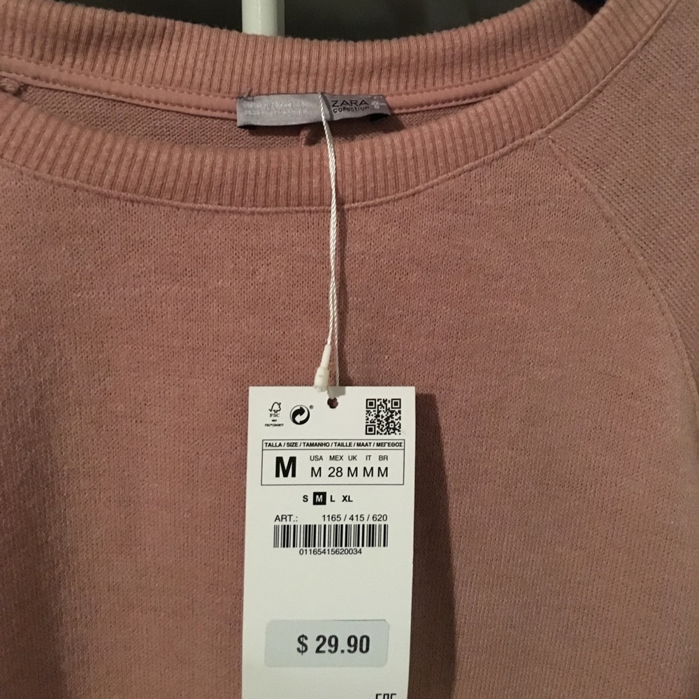 SOLD ❌ Zara pink sweater - Picture 2 of 3