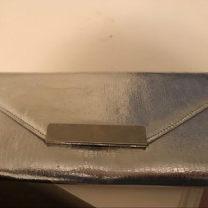 Aldo silver clutch