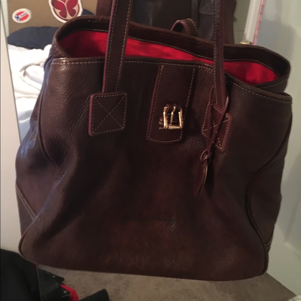 Dooney and Bourke shoulder bag brown large