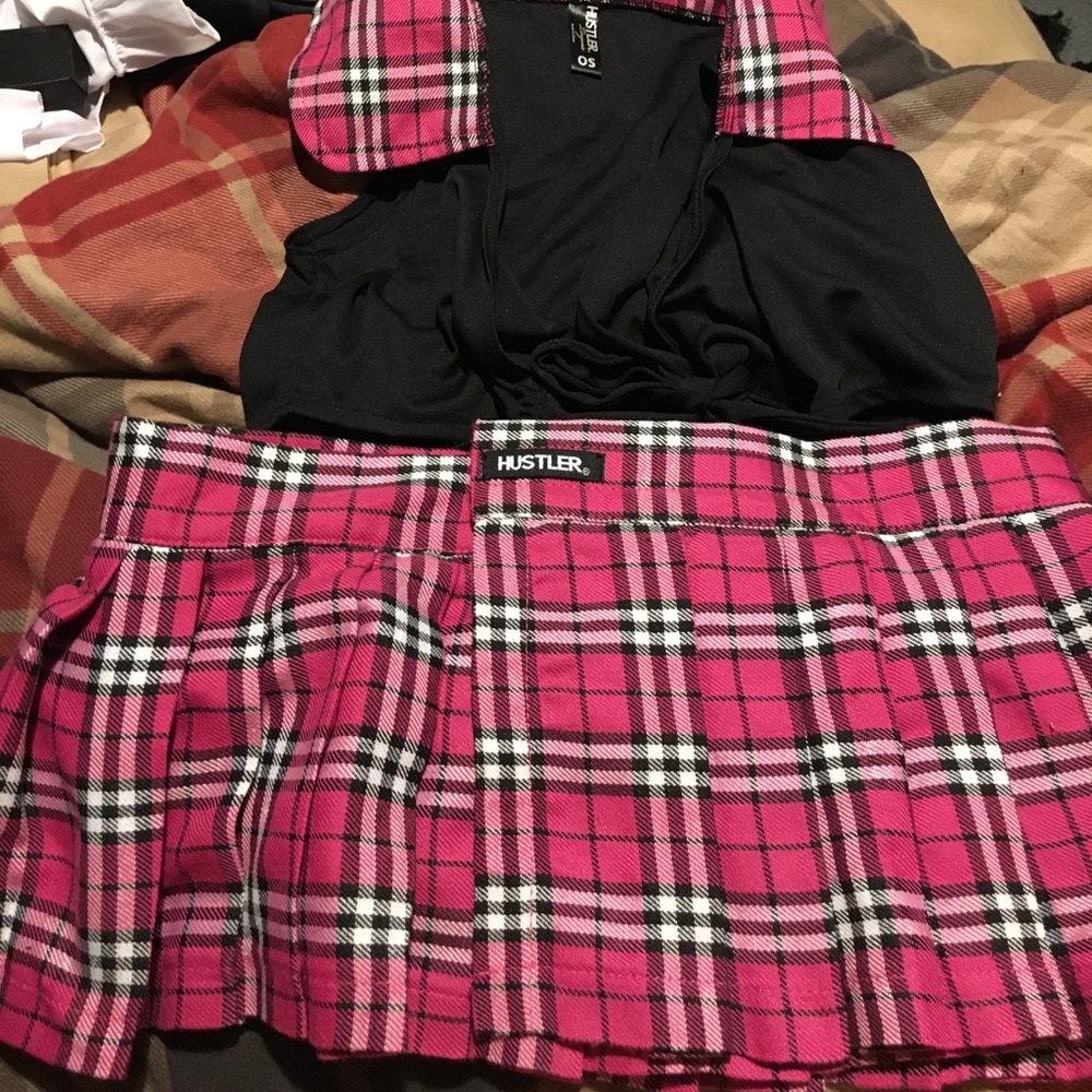 Hustler school girl outfit