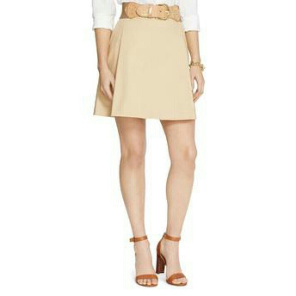 Ralph Lauren Pleated Mini Cotton Skirt