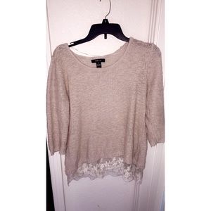 beige sweater