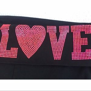 PINK Victoria's Secret Pants - Victoria Secret PINK BLING cropped yoga pants PINK Victoria's Secret Pants - Victoria Secret PINK BLING cropped yoga pants