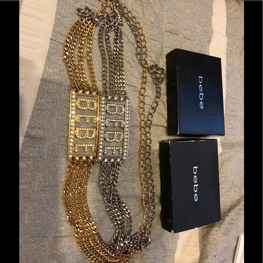 Vintage BEBE CHAIN BELTS !!!!