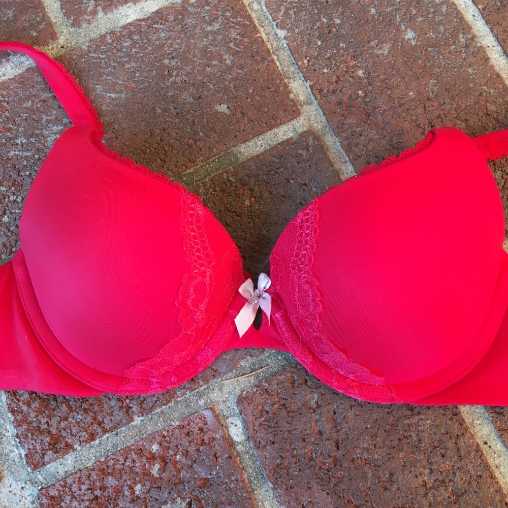 Bright Red Victoria Secret push up bra