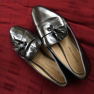 Gianni Bini Metallic Loafers