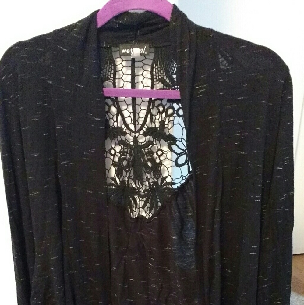 Black lace Cardigan
