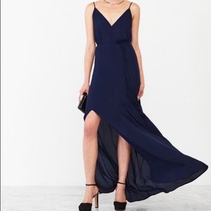 Reformation Navy Citronella Dress