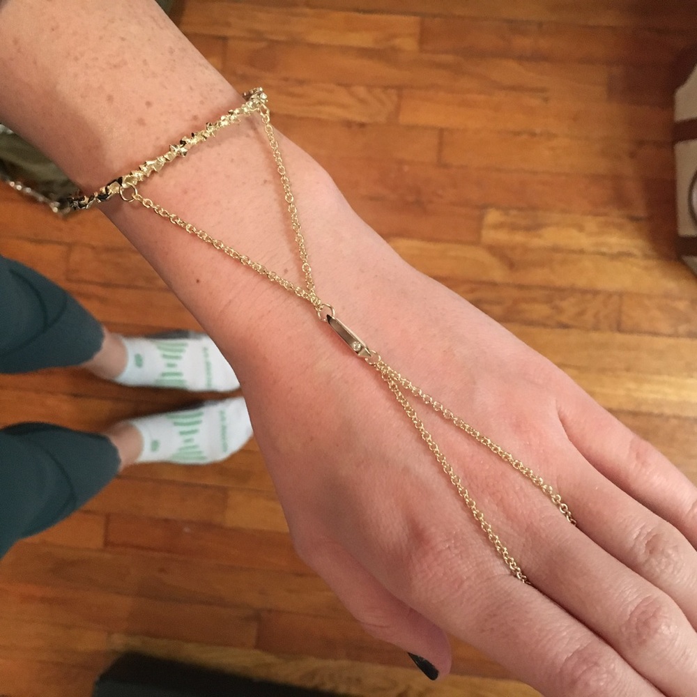 Kendra Scott bracelet with hand chain
