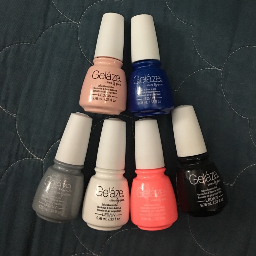 6 Geláze Nail Polishes