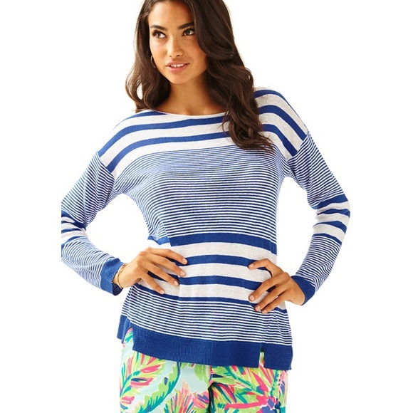 Sweater Designer By Lilly Pulitzer In Striped Pattern, Size: Xs main image 1