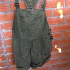 Army green brandy Melville overalls