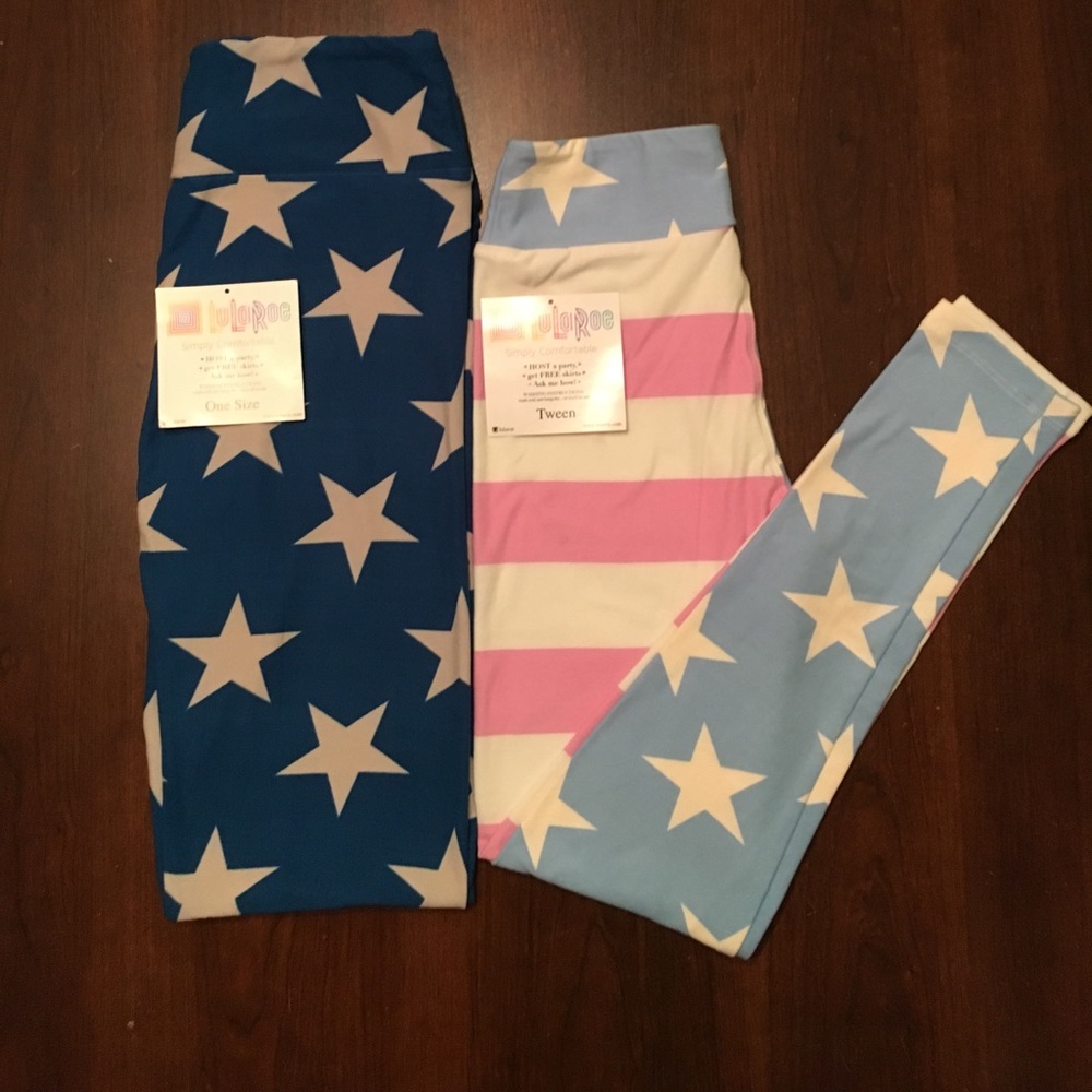 New lularoe mommy & me Americana leggings