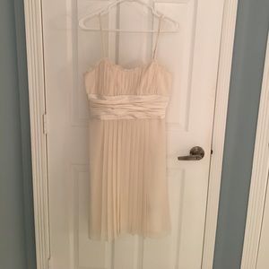 Ivory flowy spaghetti strap dress!