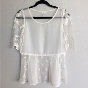 Cute sheer top!