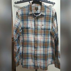 Obey Flannel Plaid Button Down Shirt