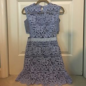 Purple lace cut out dress!