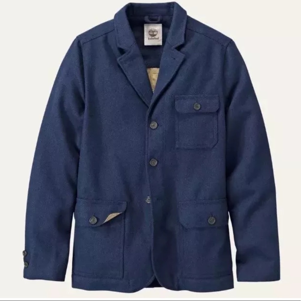 Timberland Men's MT. Hayes Wool Blend Dark Navy - Picture 1 of 4