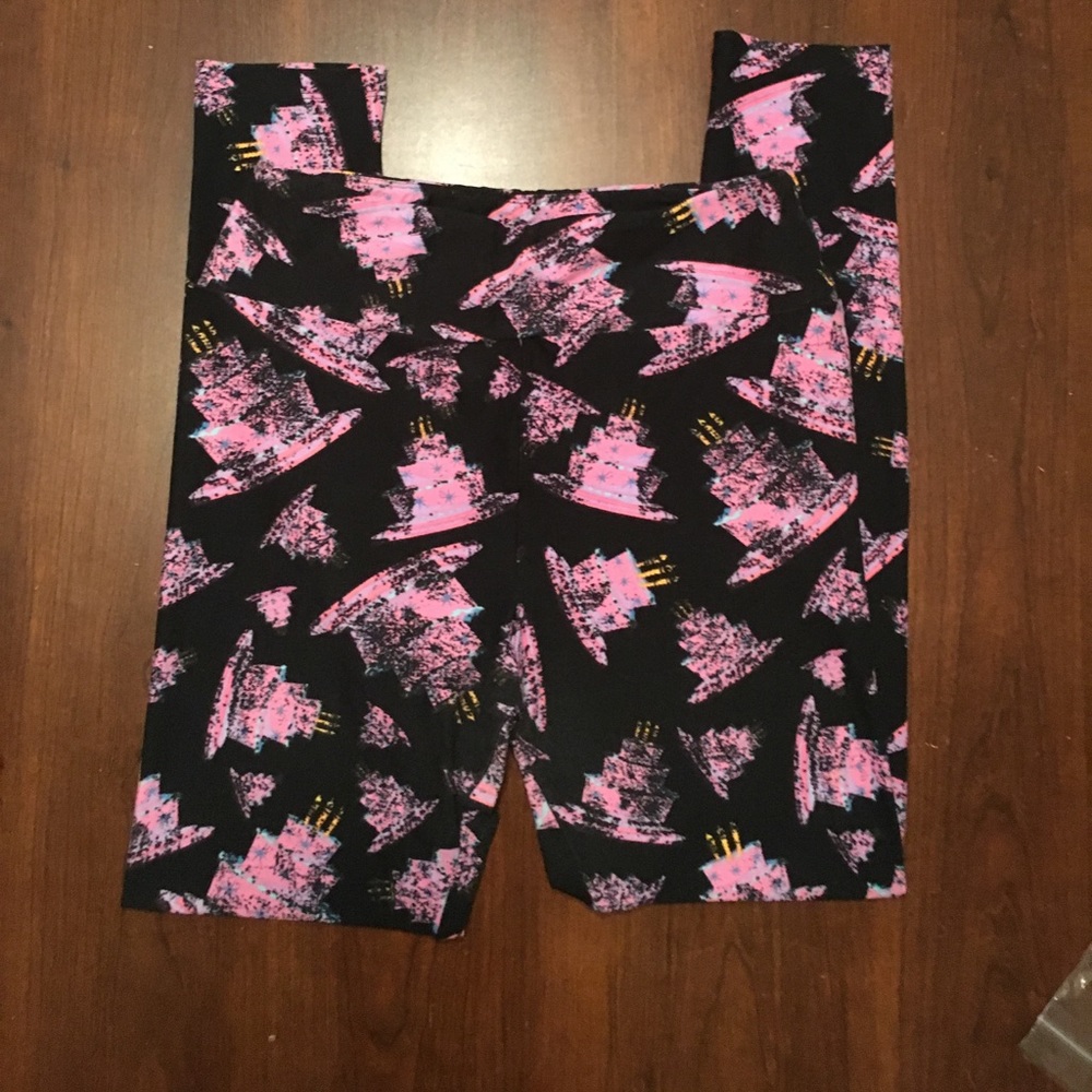 GUC lularoe unicorn birthday cake leggings