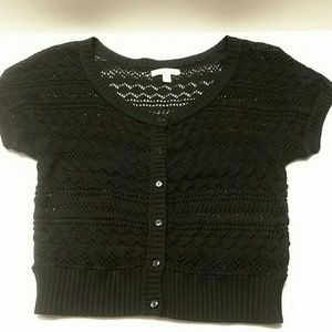 GAP light knit cardigan - black - EUC - small