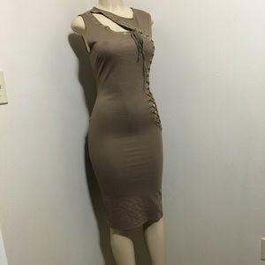 Taupe bodycon