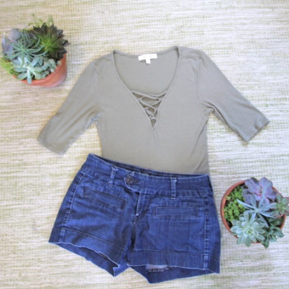 Dark Blue Jean Shorts