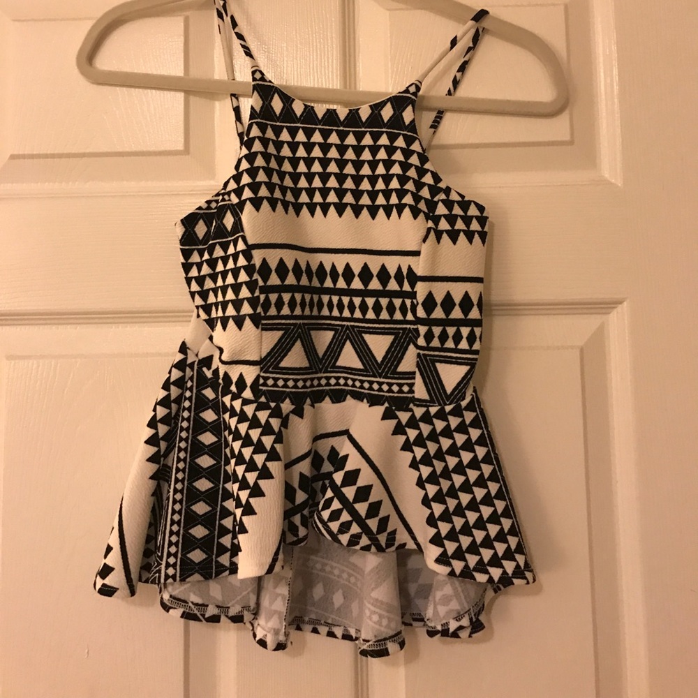 Aztec print top