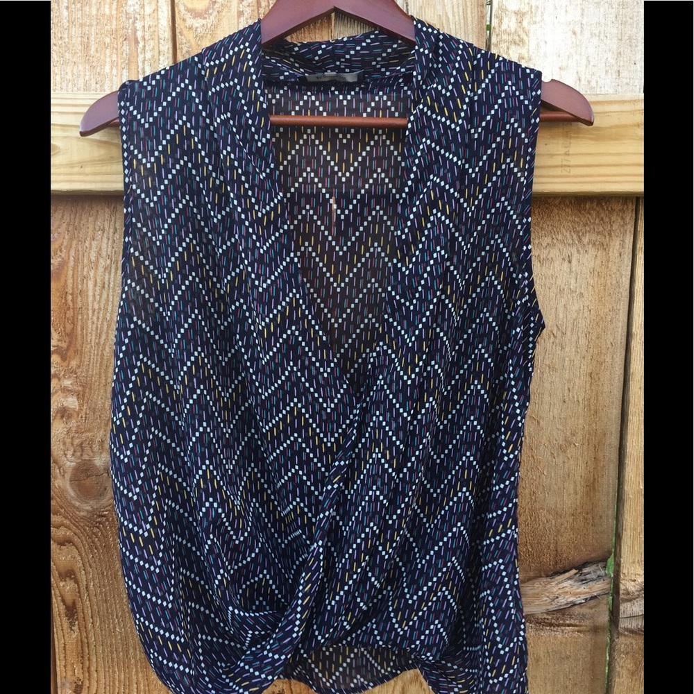 Short sleeved wrap blouse