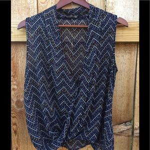 Short sleeved wrap blouse