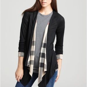 Burberry Brit reversible waterfall cardigan