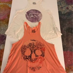Vans Girls 2 Tank Bundle SZ Medium