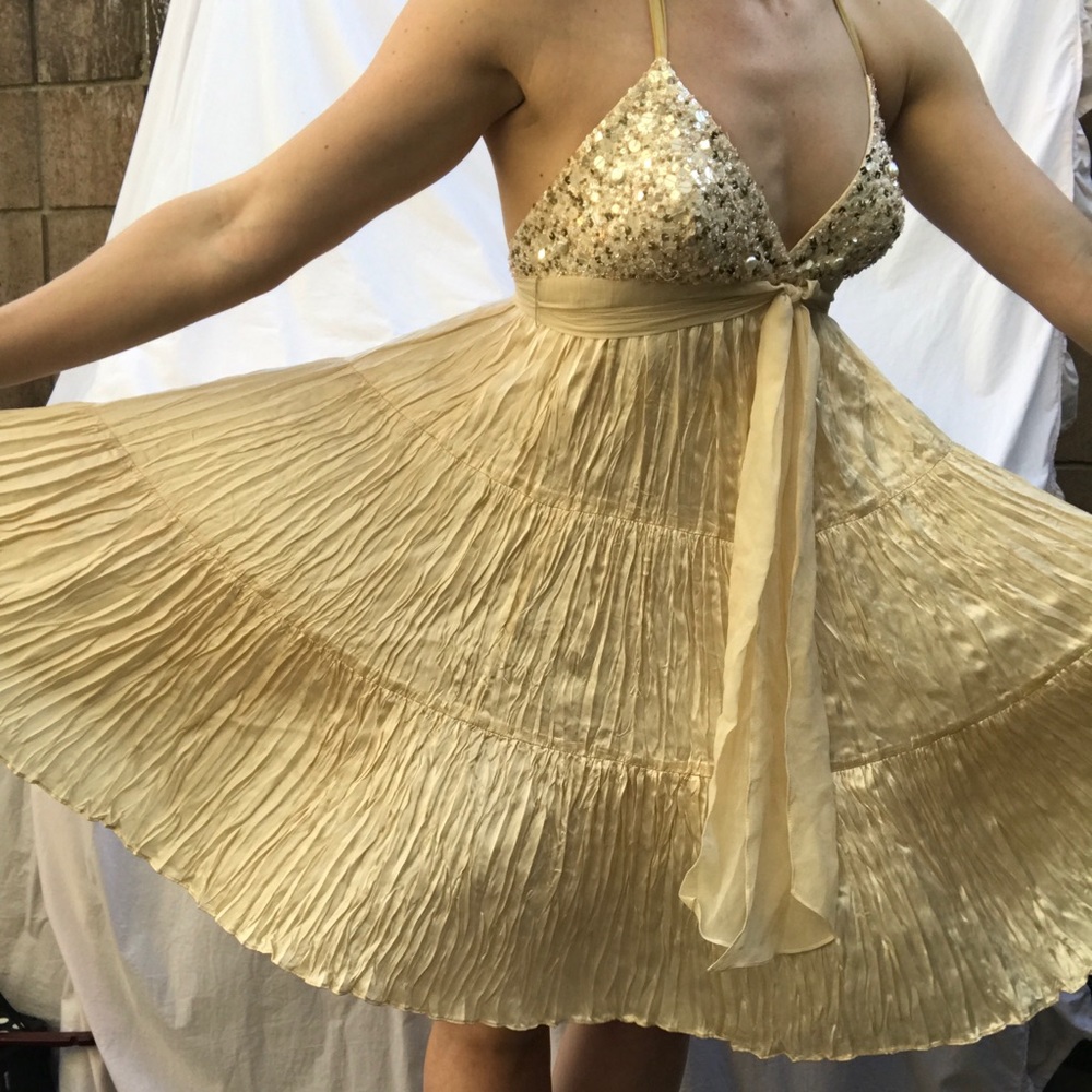 BCBG silk pearl dress! Formal cocktail