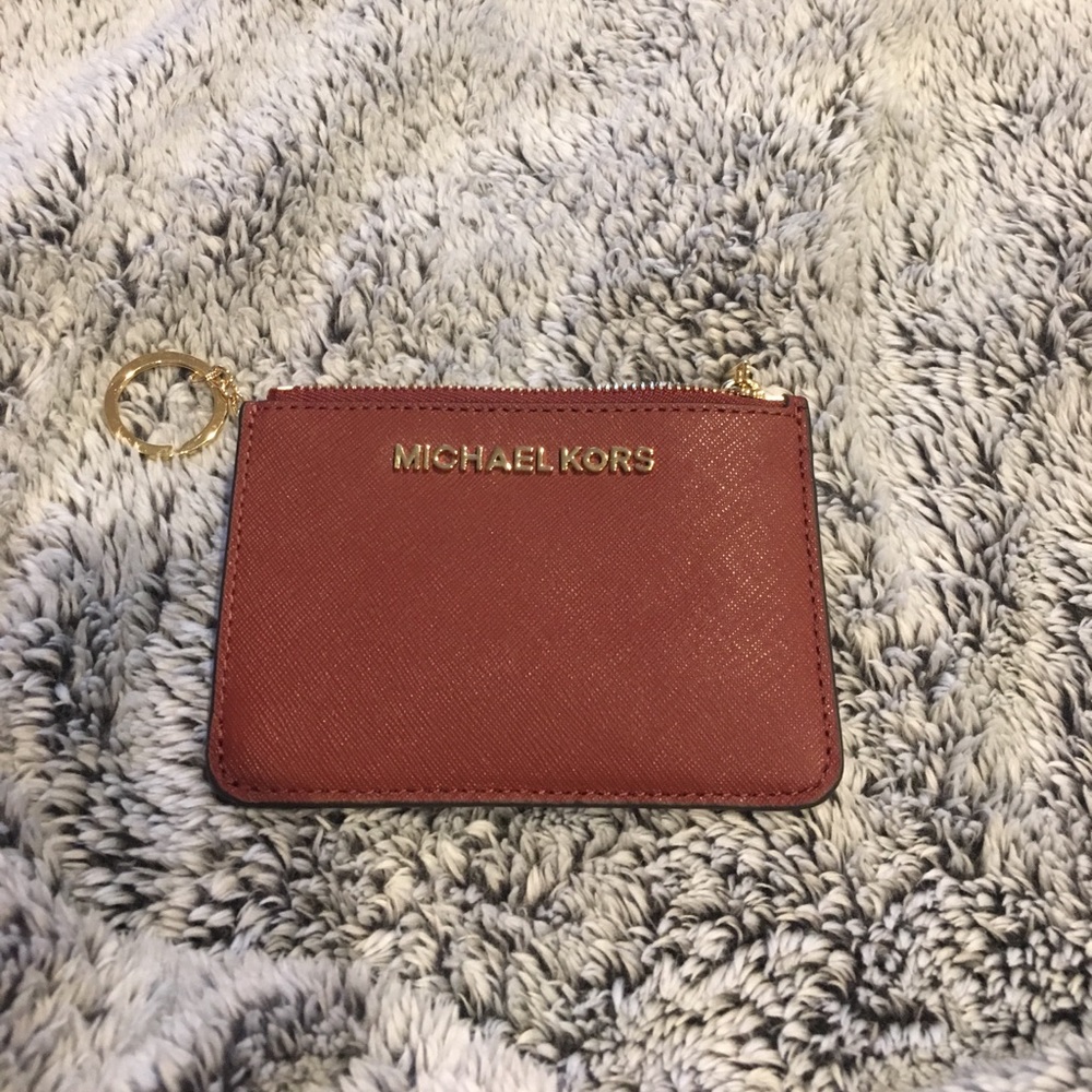 Michael Kors small leather key pouch/ card holder
