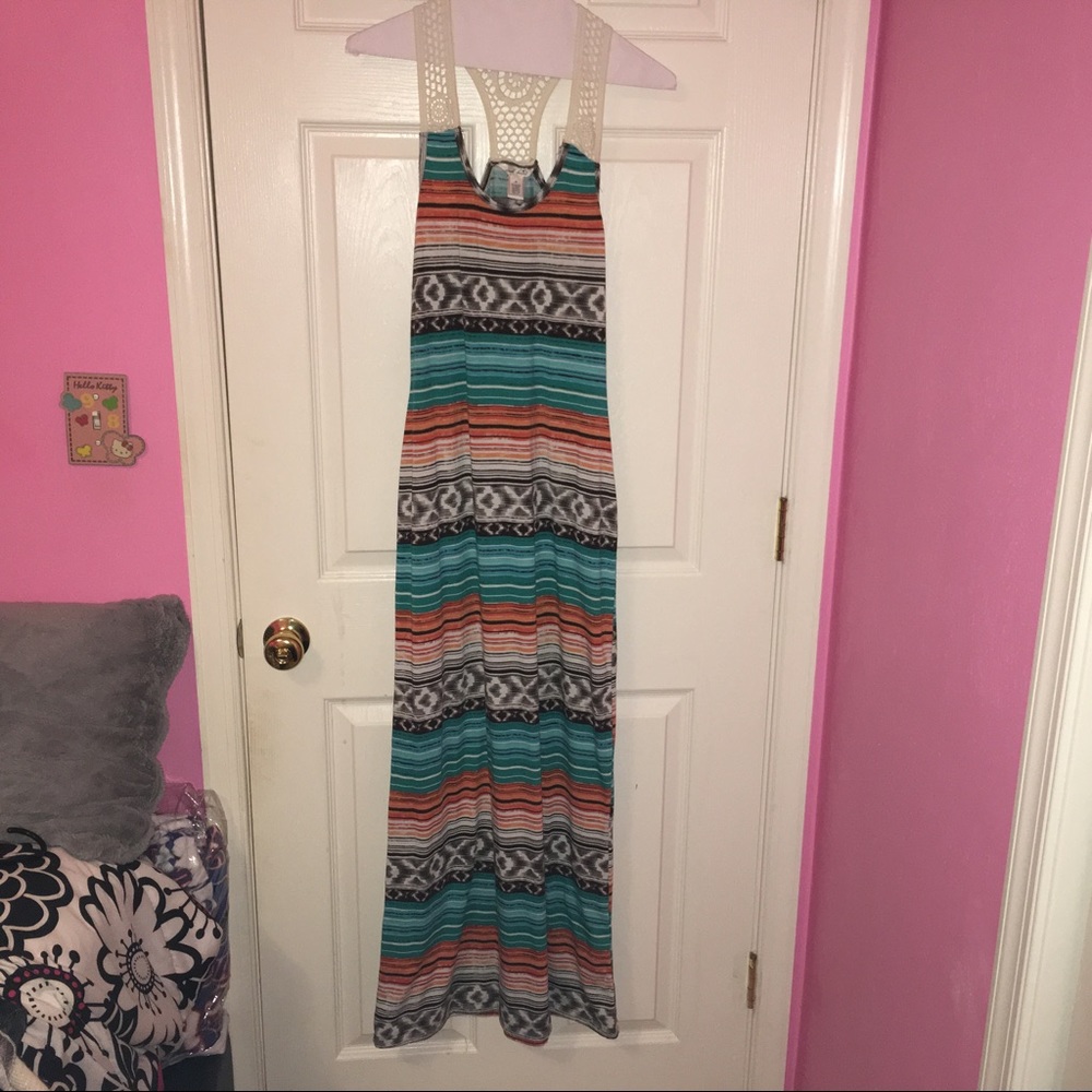 Tribal Print Maxi Dress