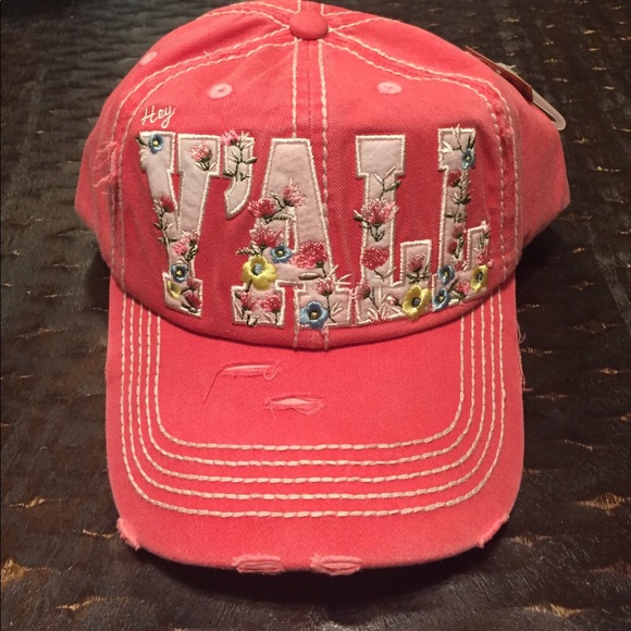 Coral Hey Y'all Hat - Picture 4 of 4