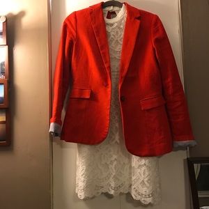 Red summer blazer