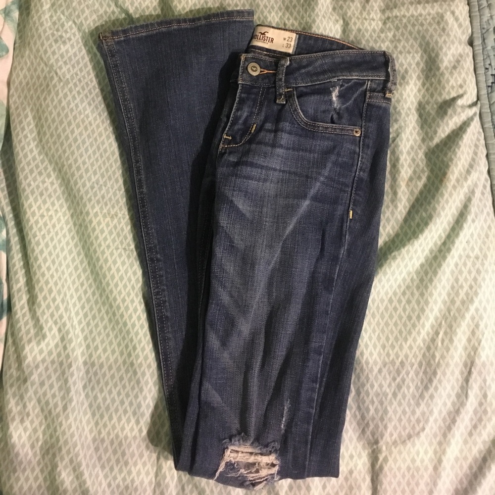 Slightly Distressed BootCut Jeans
