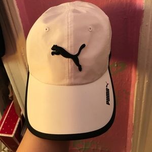 White puma hat