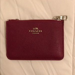 Leather Coach Change Purse