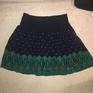 J.Crew--cute green and blue skirt!