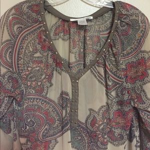 Contemporary sheer blouse