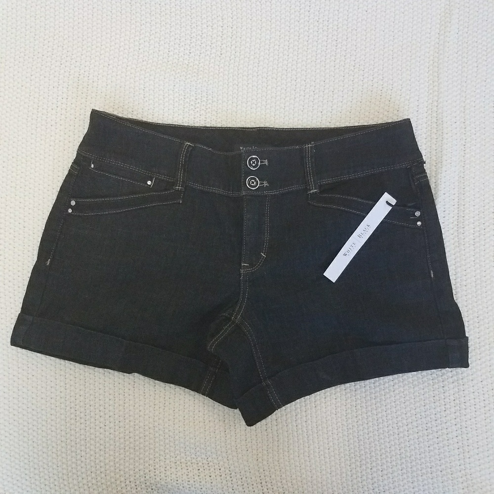 White house black market denim shorts NWT