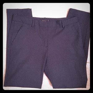 NWOT Zara Navy dot ankle pant