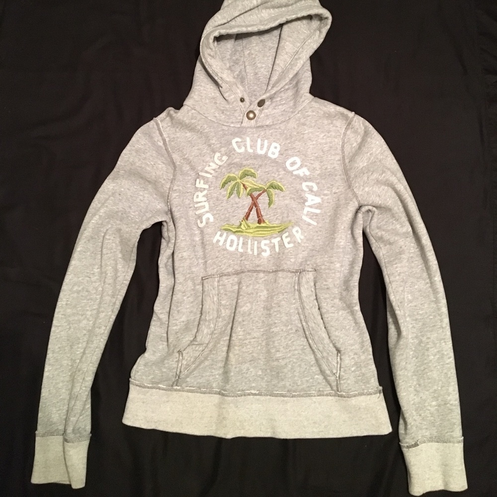 Grey Hollister hoodie