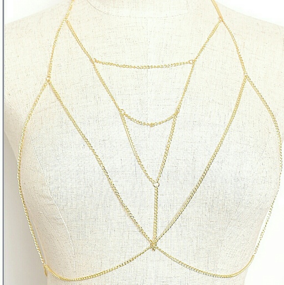 Jewelry - 💋Gold Bra Chain