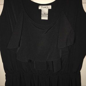 Black Dress with Ruffles