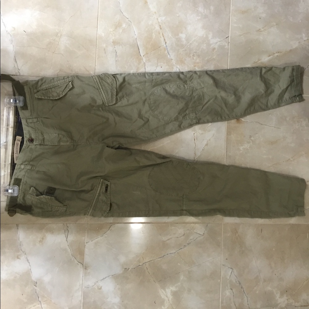 Zara Army Green Trousers, Size 4