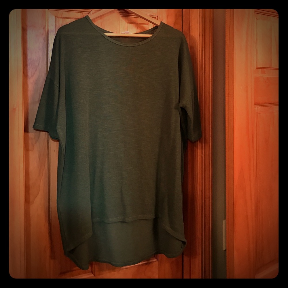 LuLaRoe Irma, army/olive green sz medium