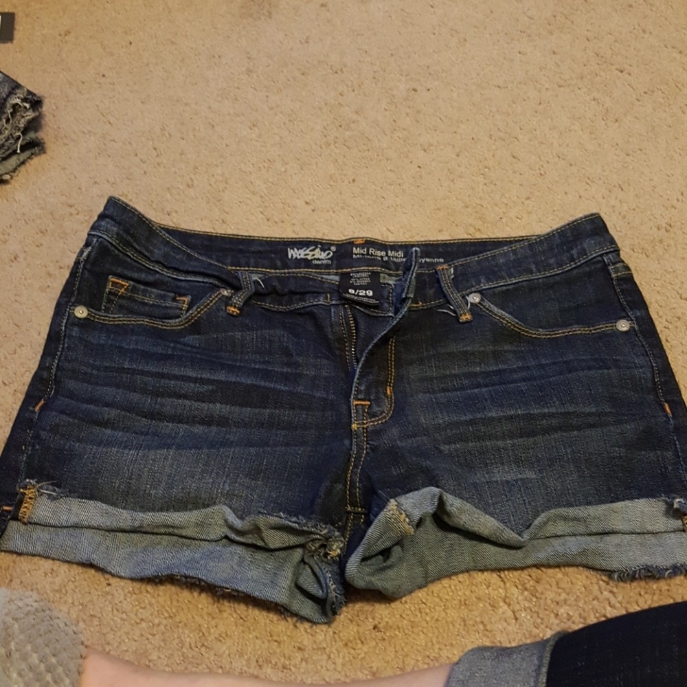 Denim shorts
