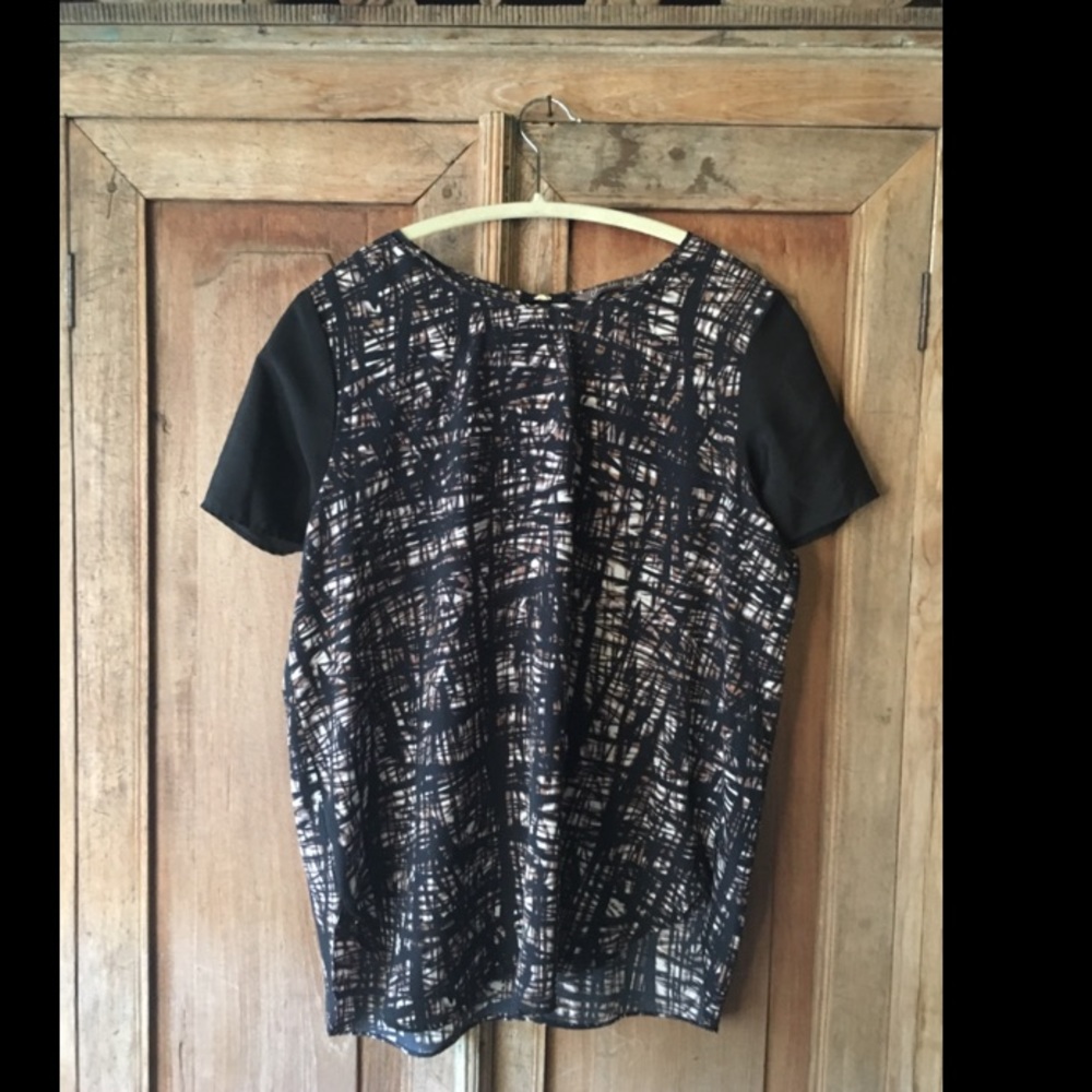 Silky Short Sleeve Blouse